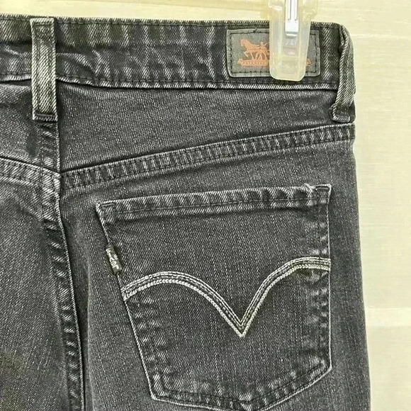 Levis black mid rise skinny jeans womens size 6 - Picture 6 of 7